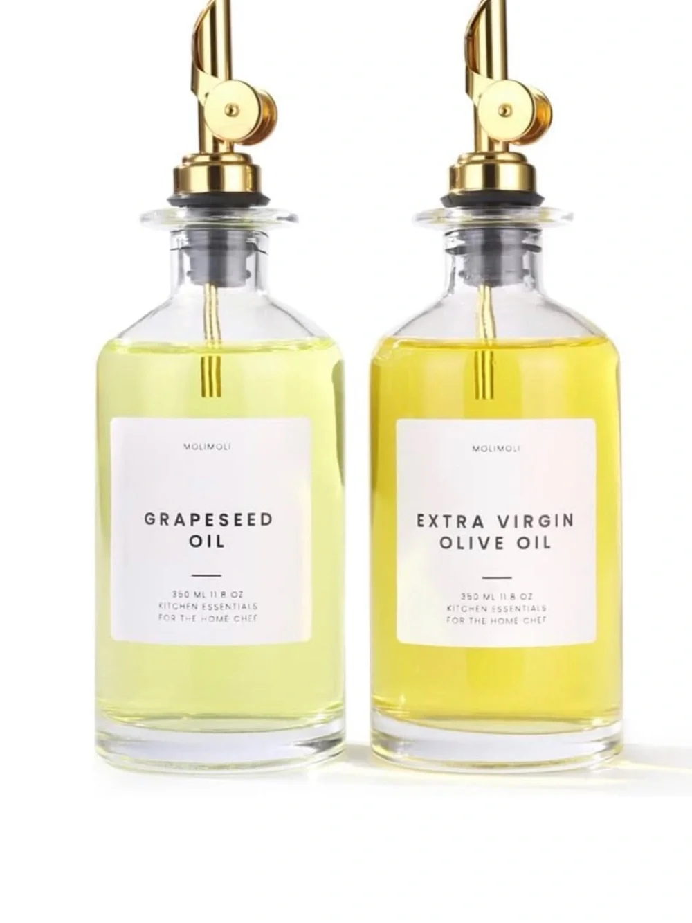 Olive Oil & Grapeseed Oil Dispenser Set - Yellow